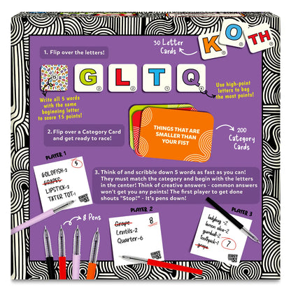 Skillmatics First to 5 Quick Category Game with a Twist Ages 8 and Up