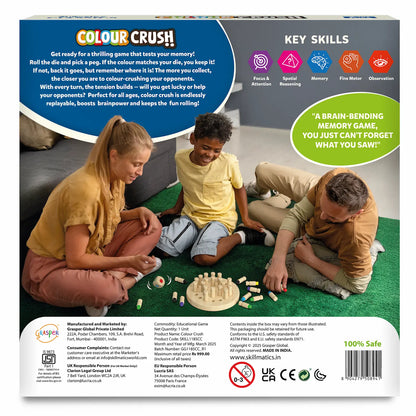 Skillmatics Colour Crush Thrilling Memory Game Ages 4 and Up