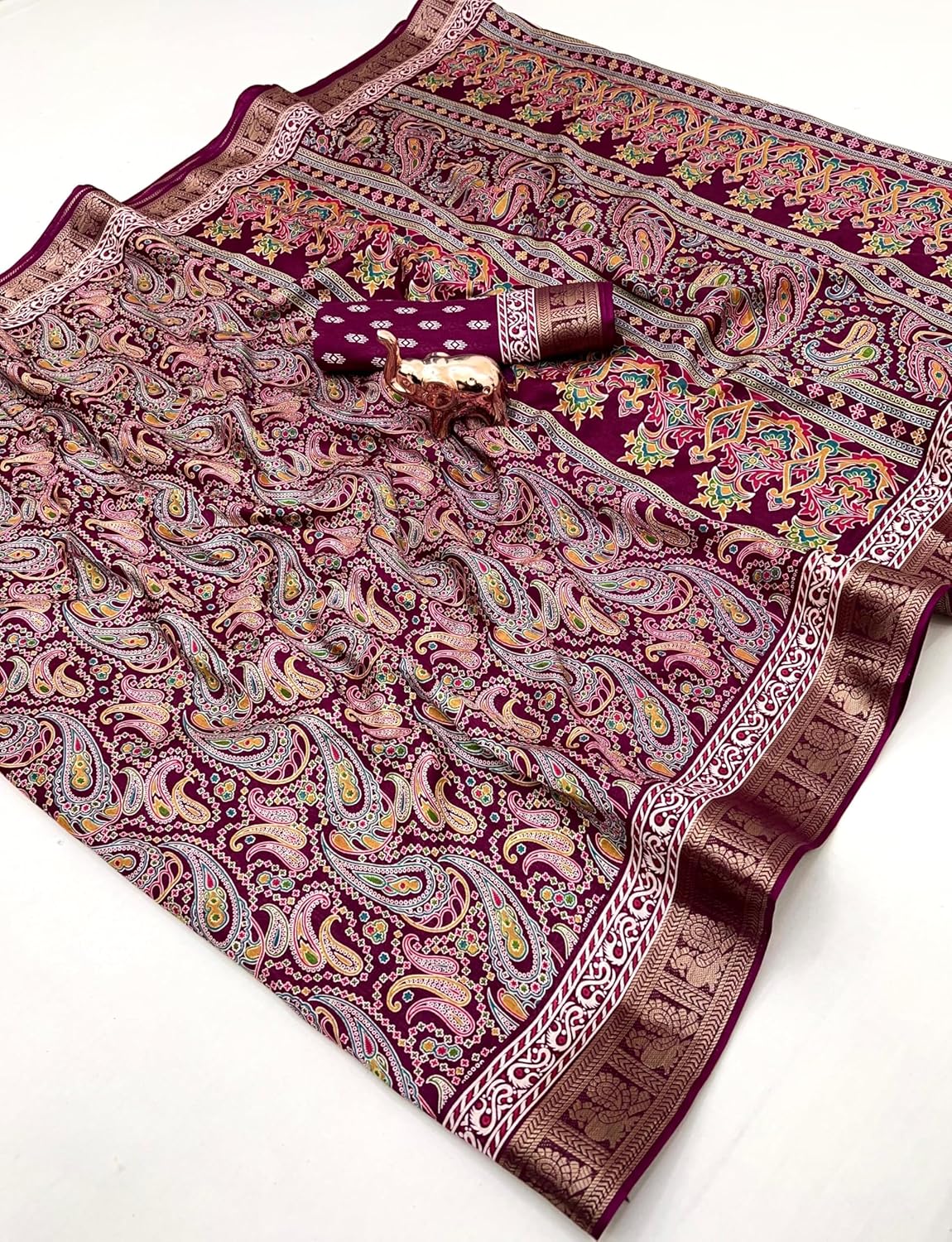 Vasthrlay Classic Kalamkari Saree with elegant Ethnic styling