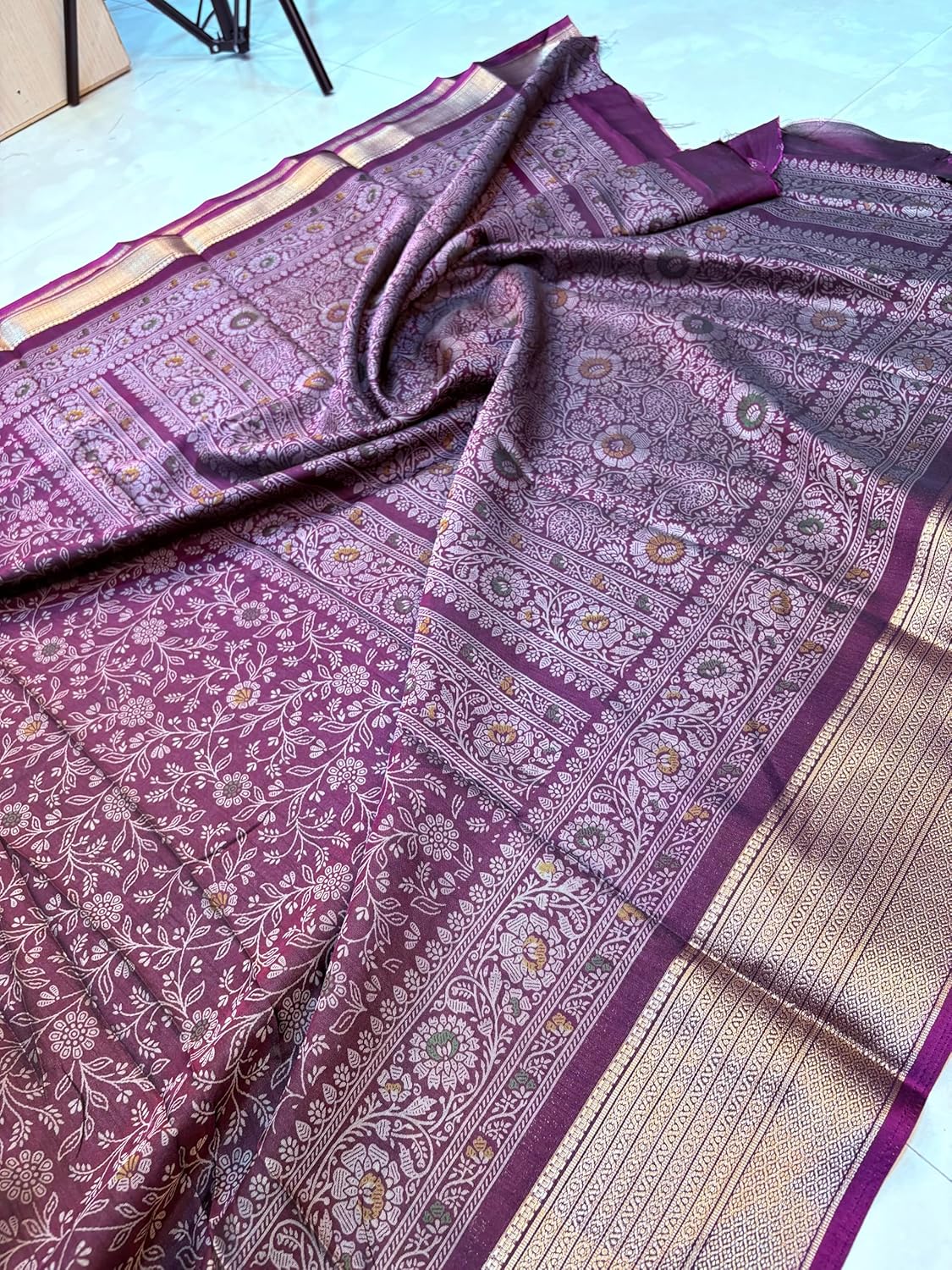 Vasthrlay Silk Classic Saree with decorative Designer design