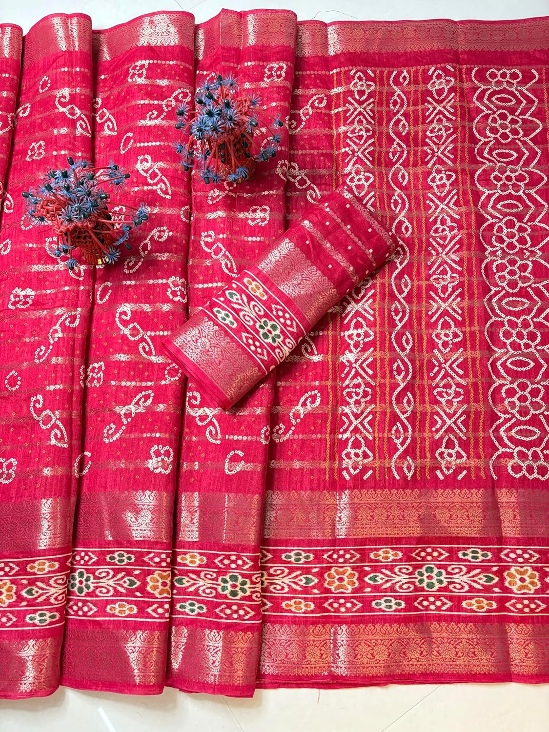 Vasthrlay Tussar Silk Classic Saree with decorative Traditional design
