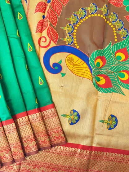 Vasthrlay Kanjivaram Classic Saree with decorative Traditional design