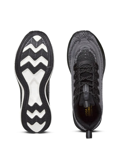 Campus ACCESS Black Mens Running Shoes