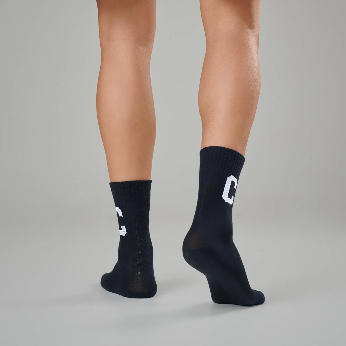 XYXX Crew Calf Length Socks - Ink Black - view 6