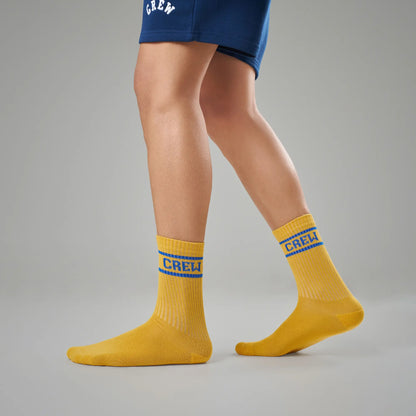 XYXX Crew Calf Length Socks - University Yellow - view 2