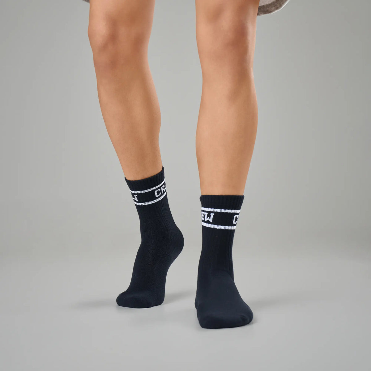 XYXX Crew Calf Length Socks - Ink Black - view 4