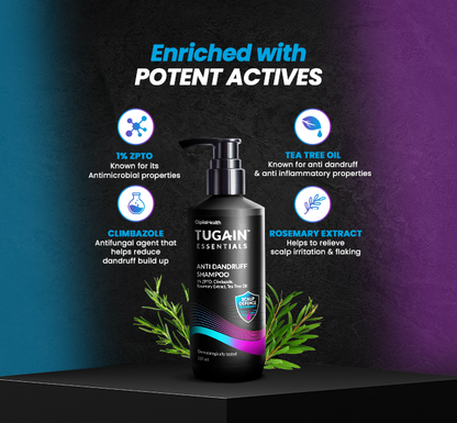 Tugain Essentials Pack of 2 Anti Dandruff Shampoo
