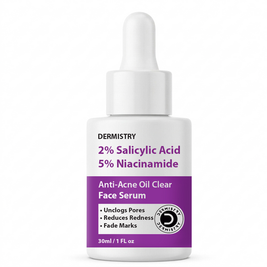 Dermistry Salicylic Acid Niacinamide Face Serum and Face Gel Combo