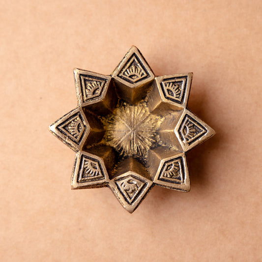 Samskara Home Nakshatra Brass Diya
