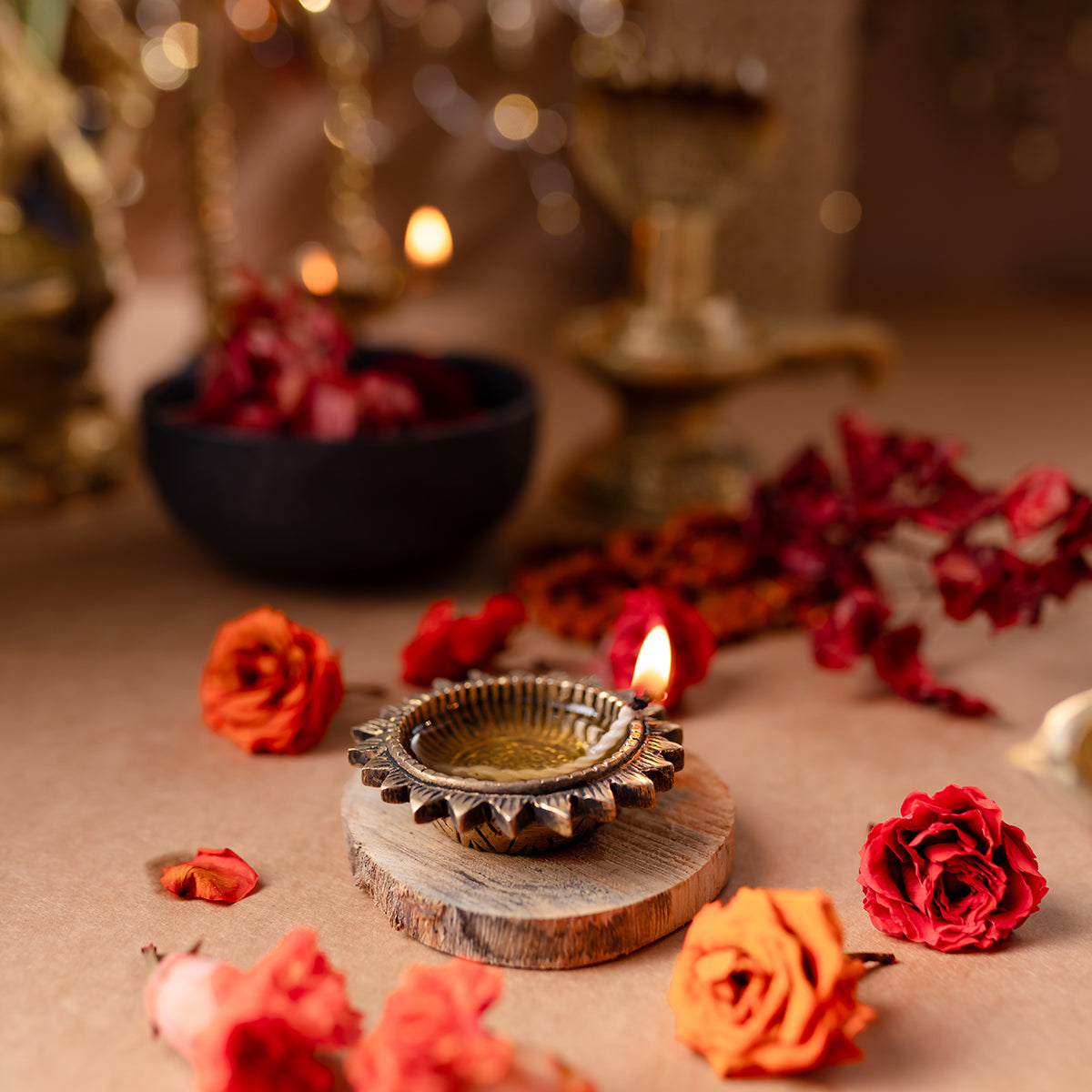 Samskara Home Anmol Brass Diya