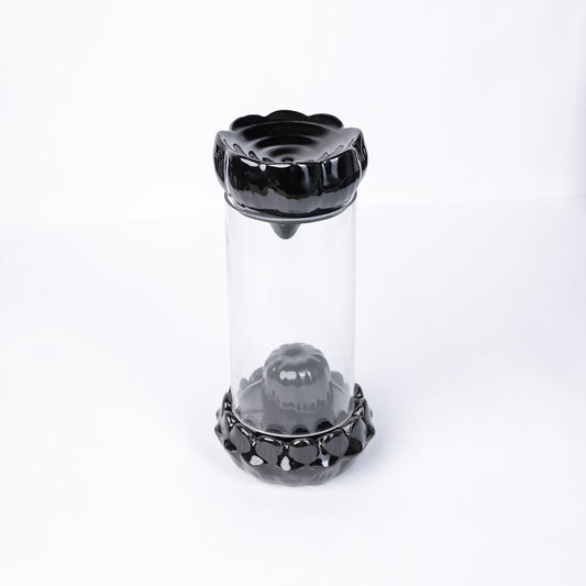 Samskara Home Divine Aura Glass Shivling Incense Holder