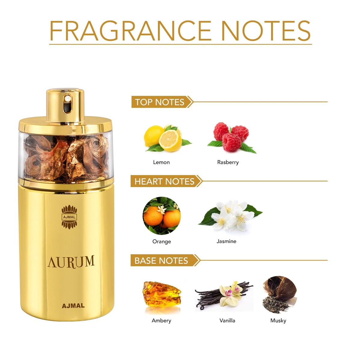 Ajmal Perfumes India AURUM Perfume 75ML for Women