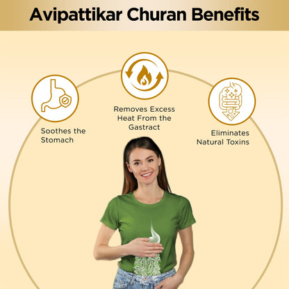Multani Avipattikar Churna powder in a premium branded jar, an Ayurvedic blend for digestive support. - Image 4