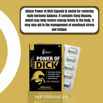 Inlazer Power of Dick Capsule 10 Caps - PUSHMYCART