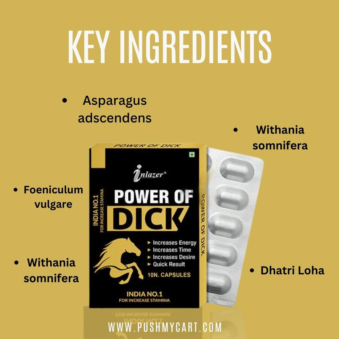 Inlazer Power of Dick Capsule 10 Caps - PUSHMYCART