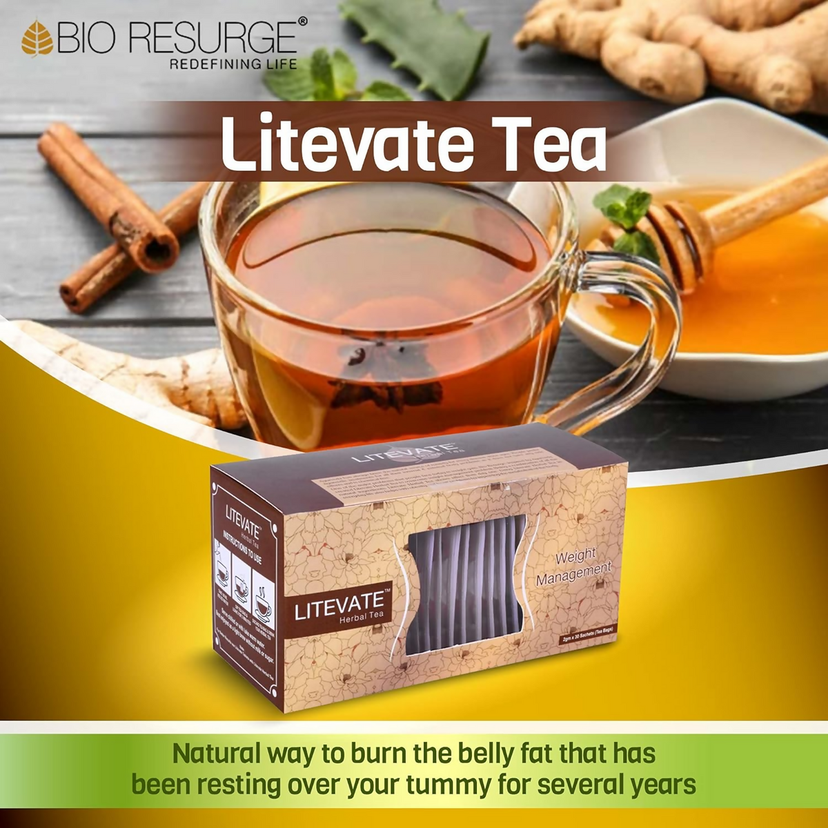 Bio Resurge Life Litevate Herbal Green Tea – PUSHMYCART