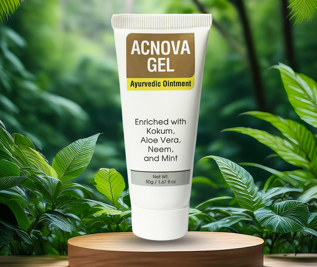 Atiya Herbs Acnova Gel tube, featuring the brand logo and product name, against a clean, natural background. - Image 4