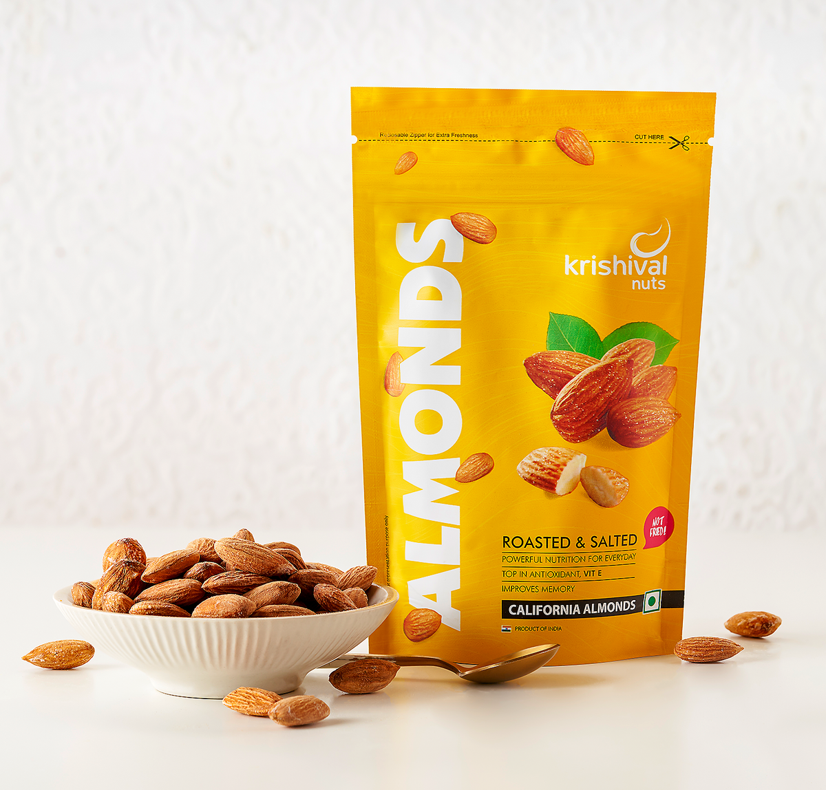 Krishival California Salted Almonds