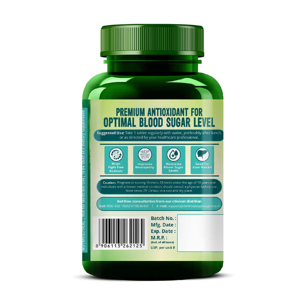 Himalayan Organics Alpha Lipoic Acid Tablets