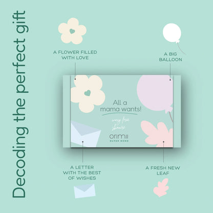 Orimii Skincare All A Mama Wants Gift Box featuring cleanser, mask, and serum in elegant packaging. - Image 6