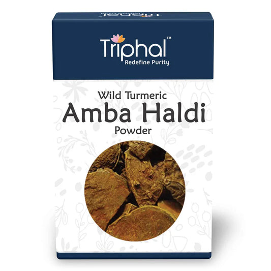 Amba Haldi Powder - Curcuma Amada - Wild Turmeric Powder - Mango Ginger | Triphal-200g - PUSHMYCART