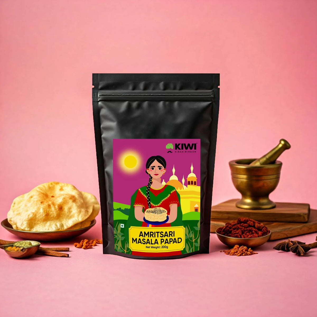 Kiwi Amritsari Masala Papad