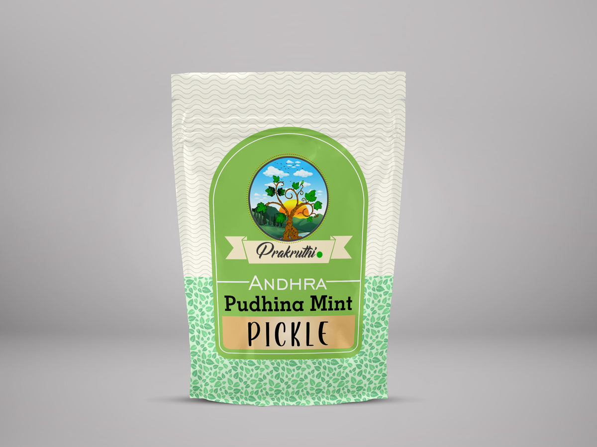 Prakruthi Pudhina Mint Pickle Andhra Style - PUSHMYCART
