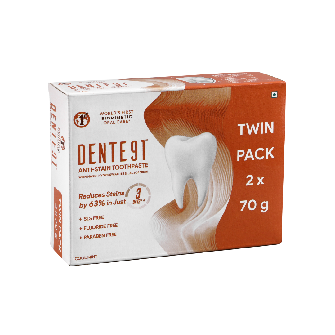 Dente91 Anti-Stain Toothpaste tube front view