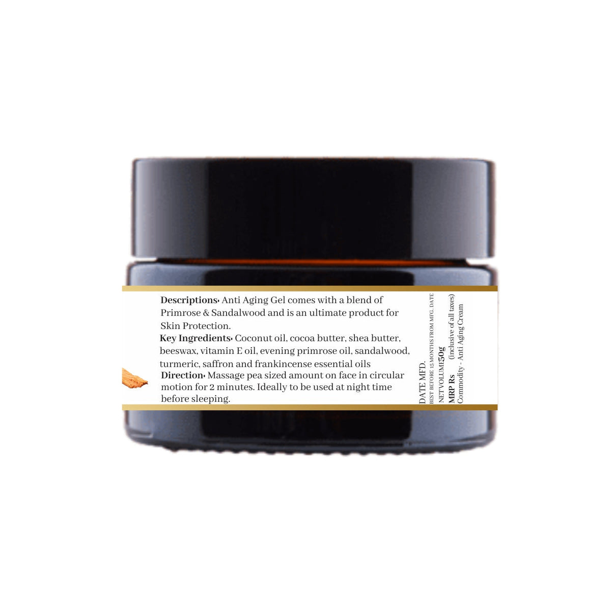 Natuur Anti-Aging Face Cream with Primrose & Sandalwood 50gm