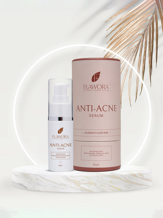 Flawora's Anti Grey Hair Serum + Anti Acne Serum Combo