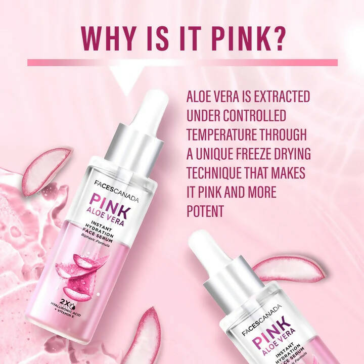 Faces Canada Pink Aloe Vera Instant Hydration Face Serum - PUSHMYCART