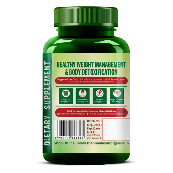 Himalayan Organics Apple Cider Vinegar 500 mg Capsules