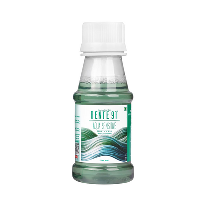 Dente91 Aqua Sensitive Mouthwash bottle front view