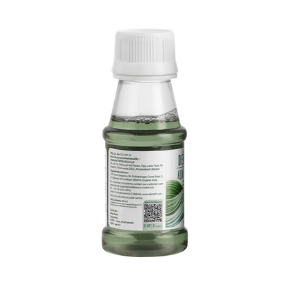 Dente91 Aqua Sensitive Mouthwash bottle with mint leaves