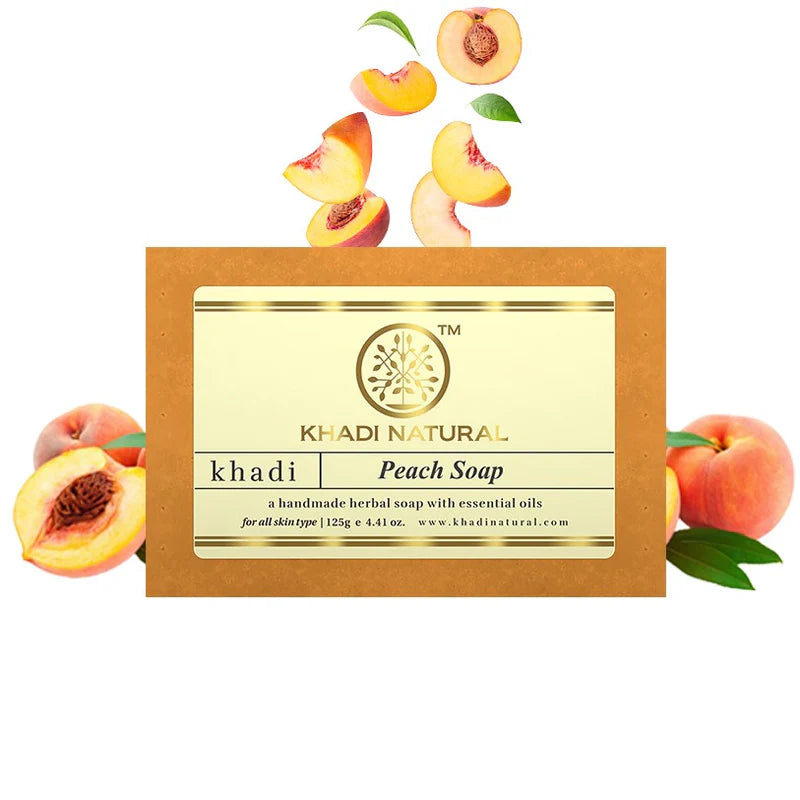 Khadi Natural Herbal Peach Soap - PUSHMYCART