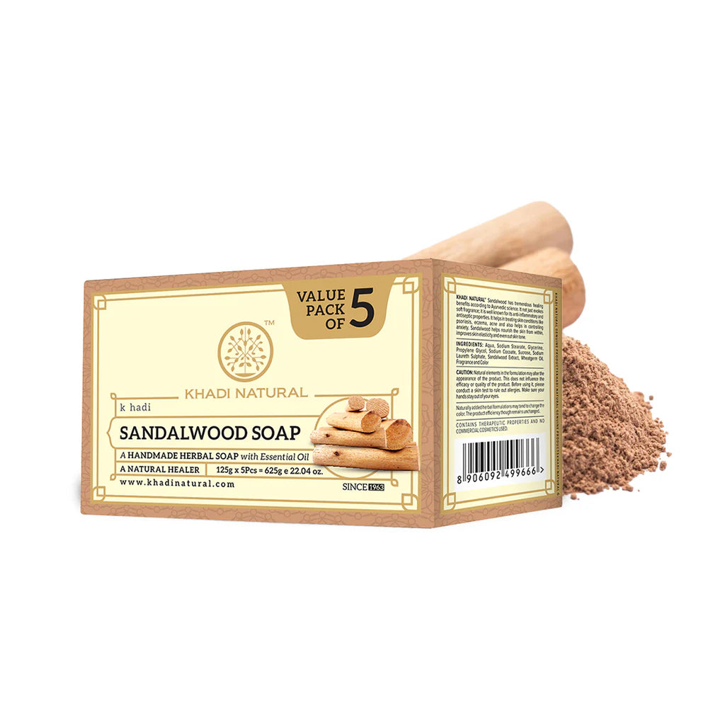 Khadi Natural Sandalwood Soap - PUSHMYCART