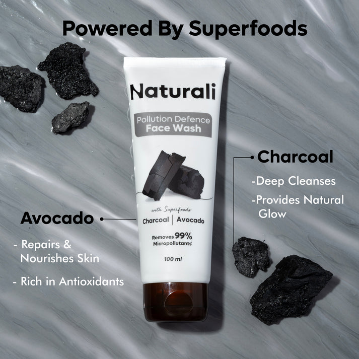 Naturali Pollution Defence Face Wash 50 ml - PUSHMYCART