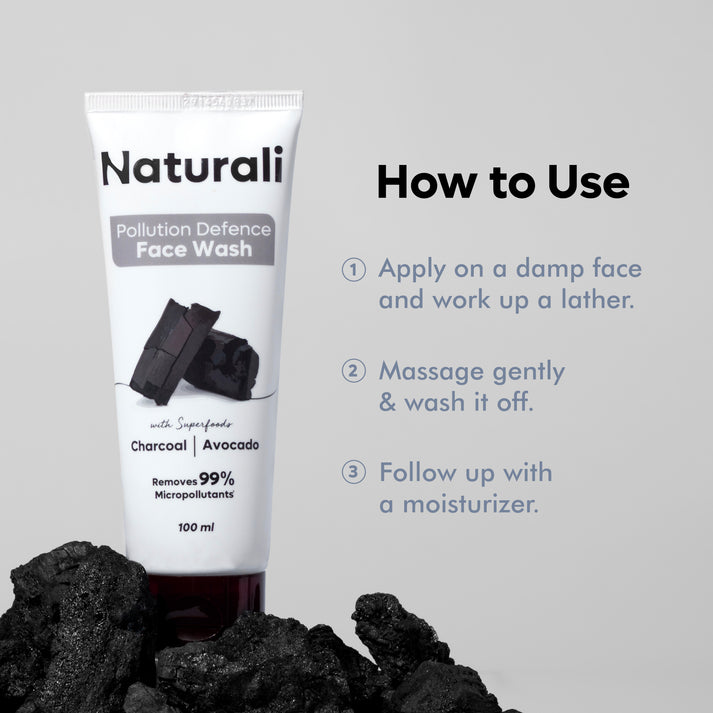 Naturali Pollution Defence Face Wash 50 ml - PUSHMYCART