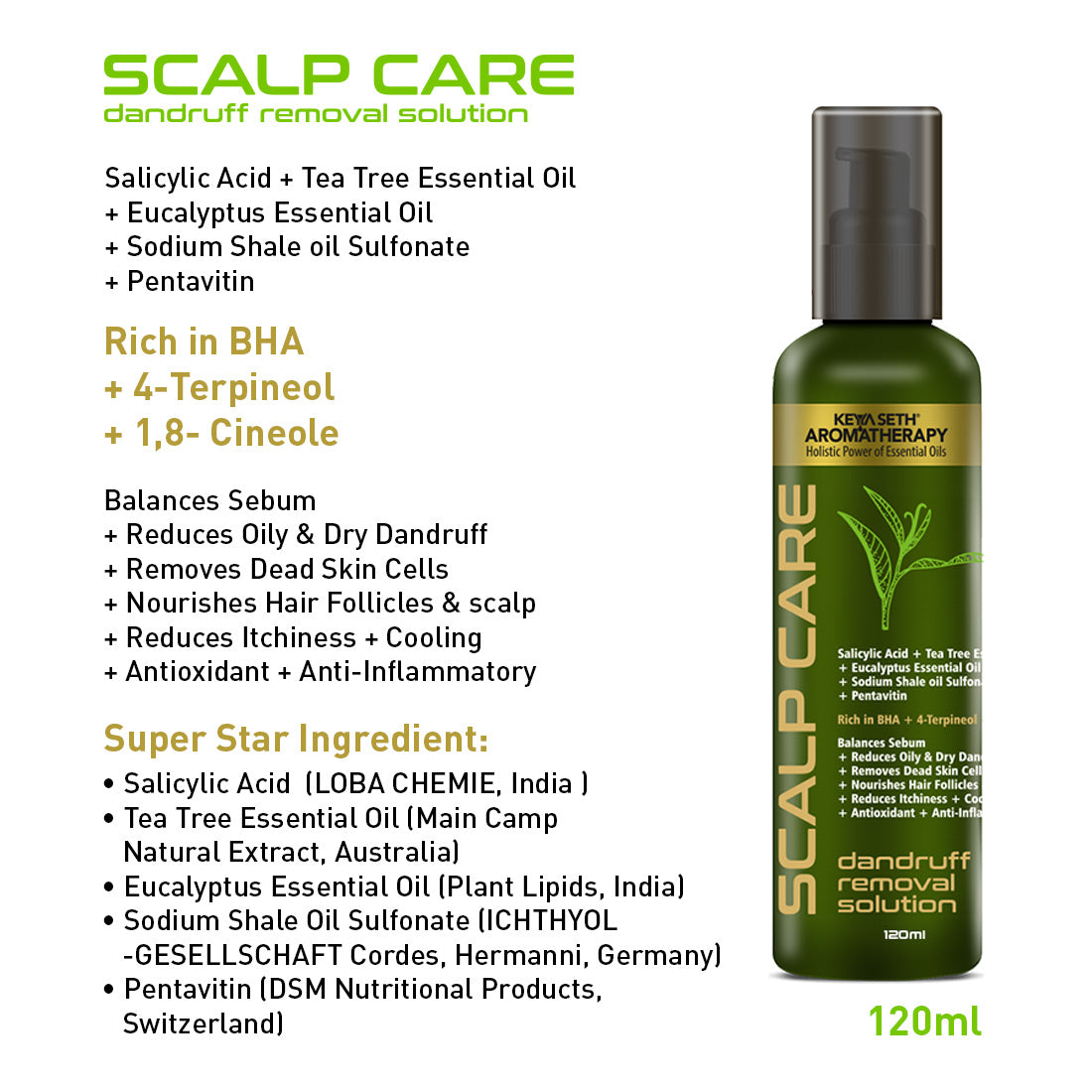 Keya Seth Aromatherapy Hair Fall Treatment Kit For Dandruff