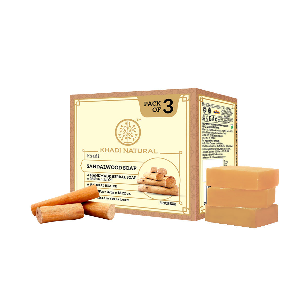 Khadi Sandalwood Soap - variant hero shots