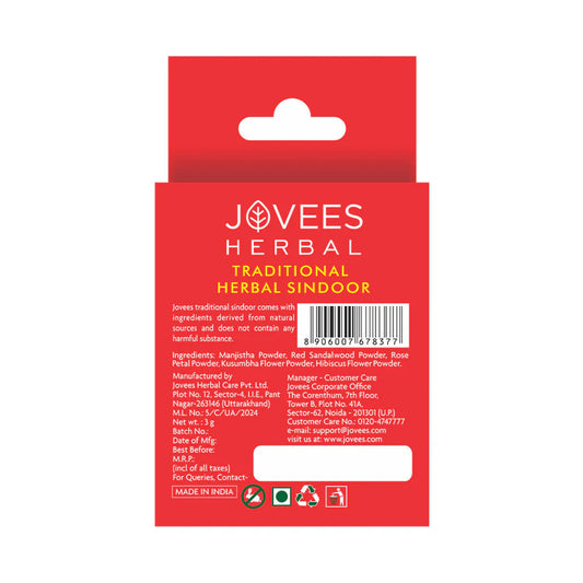 Jovees Traditional Dry Sindoor Red 3g