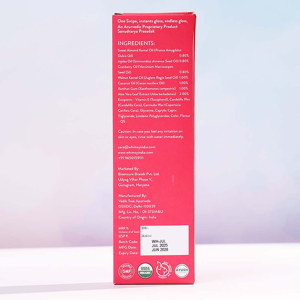 Whimsy Beauty Heart Lip Jelly - Rasberry (Red)