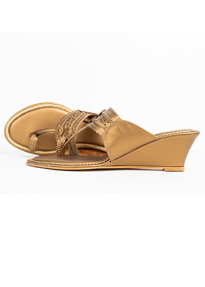 Dhaga Antique Wedge Heels Kolhapuri for Women