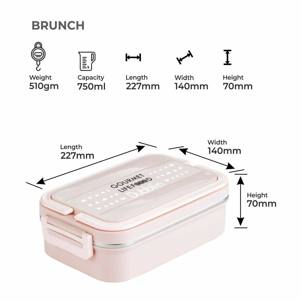 Dubblin Brunch Stainless Steel Lunch Box
