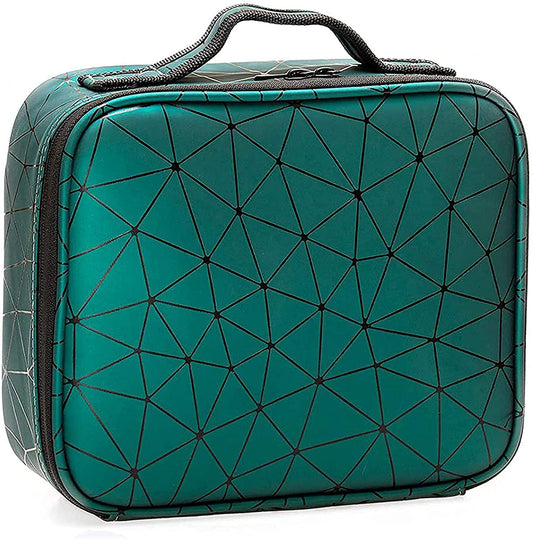 Seagull Flight Of Fashion Nylon Makeup Kit Organizer Bag Green