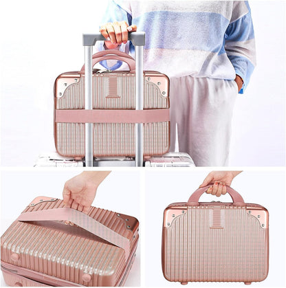 Shoppixo Hard Shell Makeup Vanity Case 30 cm Rose Gold