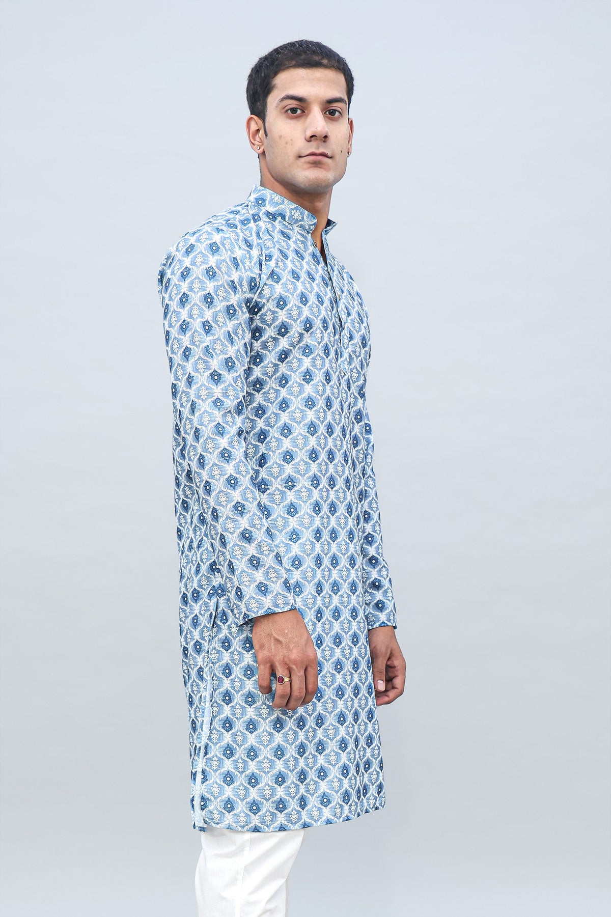 Bluesaanchi Elegantly Casual Dark Blue Kurta set