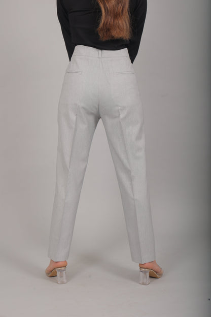 Veshbhoshaa Bluebird Women'S Black And White Checks Trouser - PUSHMYCART