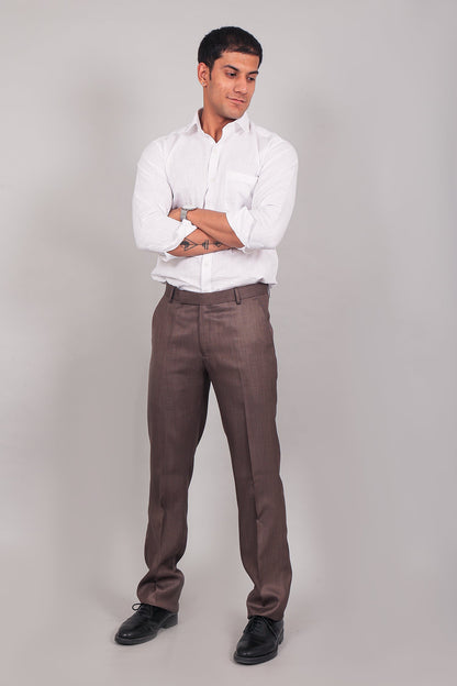 BLUEBIRD MEN'S BROWN FORMAL TROUSER