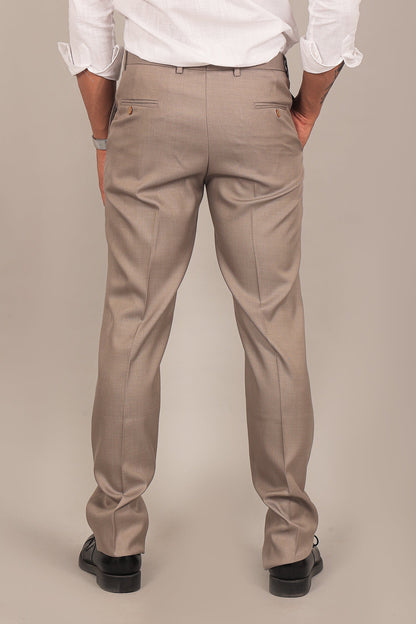 Veshbhoshaa Bluebird Men'S Grey Formal Trouser - PUSHMYCART